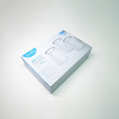 Cudy M3000 3-Pack Black – Tri-pack Wi-Fi routers, dual-band, 3000Mbps.