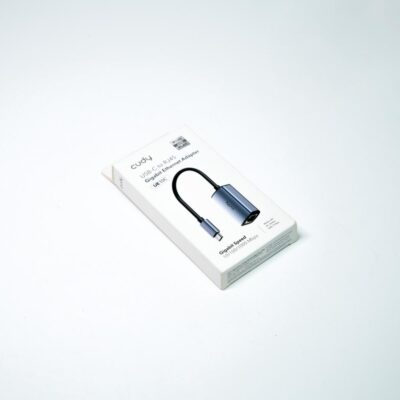 Cudy USB-C to Ethernet Adapter – Compact adapter for connecting USB-C devices.