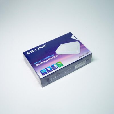 LB-LINK Switch 8 Ports – 10/100Mbps Ethernet switch for reliable wired connections.