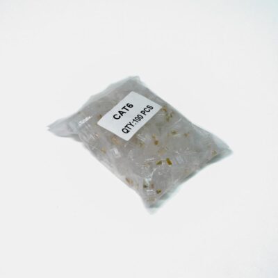 RJ45 Cat6 Closed Face – 100 pcs, reliable connectors